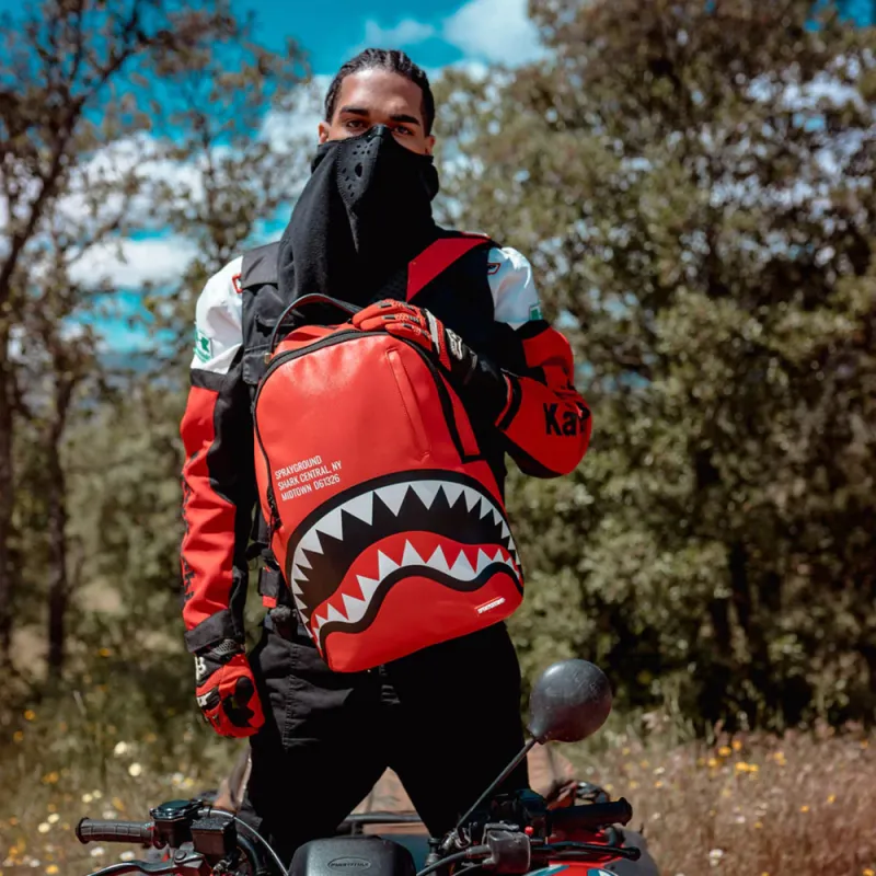 SPRAYGROUND PVC Backpack Large Size Unisex Red-5