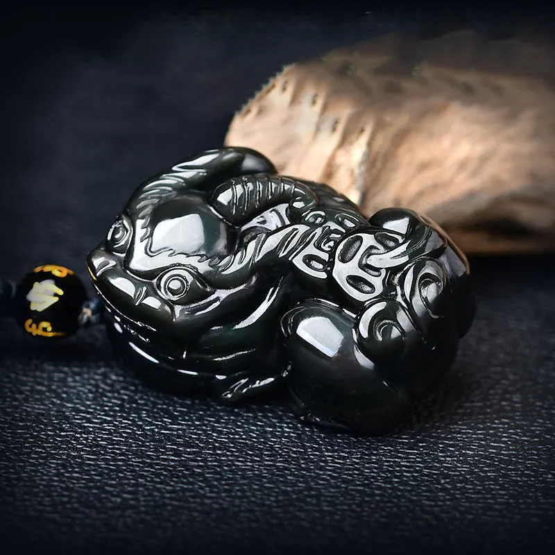 SUNFEEL Obsidian Necklaces Unisex-2