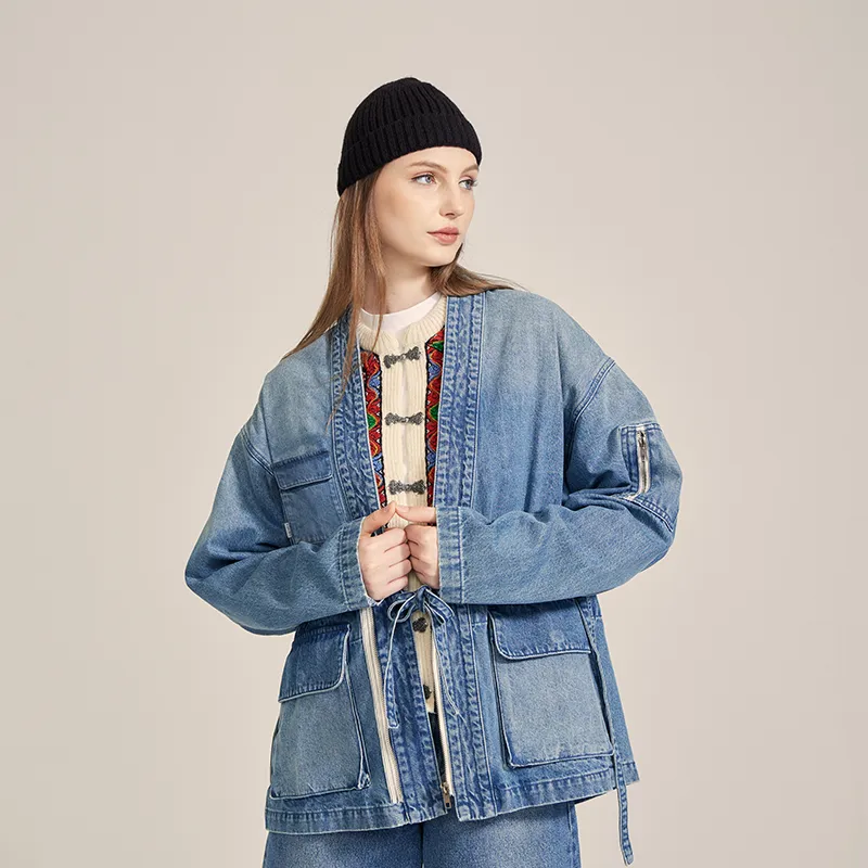 Prth Promethean Denim Jackets Unisex Light Blue-12