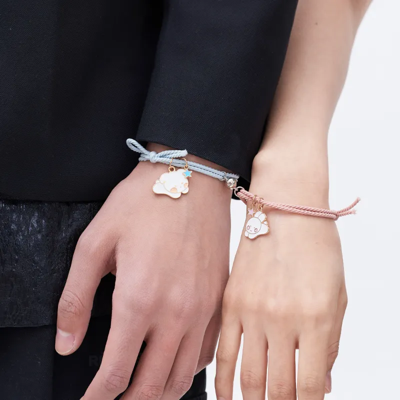 VIVIWELL Hair Ties Unisex Silver+Pink 1 Pair-4