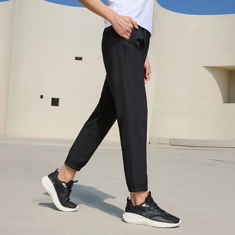 XTEP Variety Training Collection Casual Pants Unisex Jet Black-4