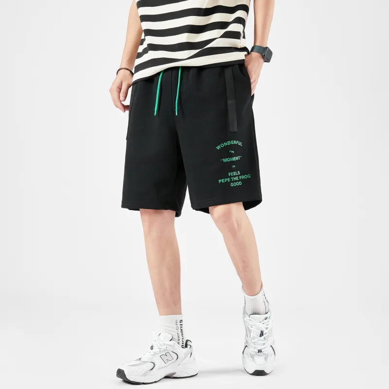 Pepe The Frog Casual Shorts Unisex Black-5