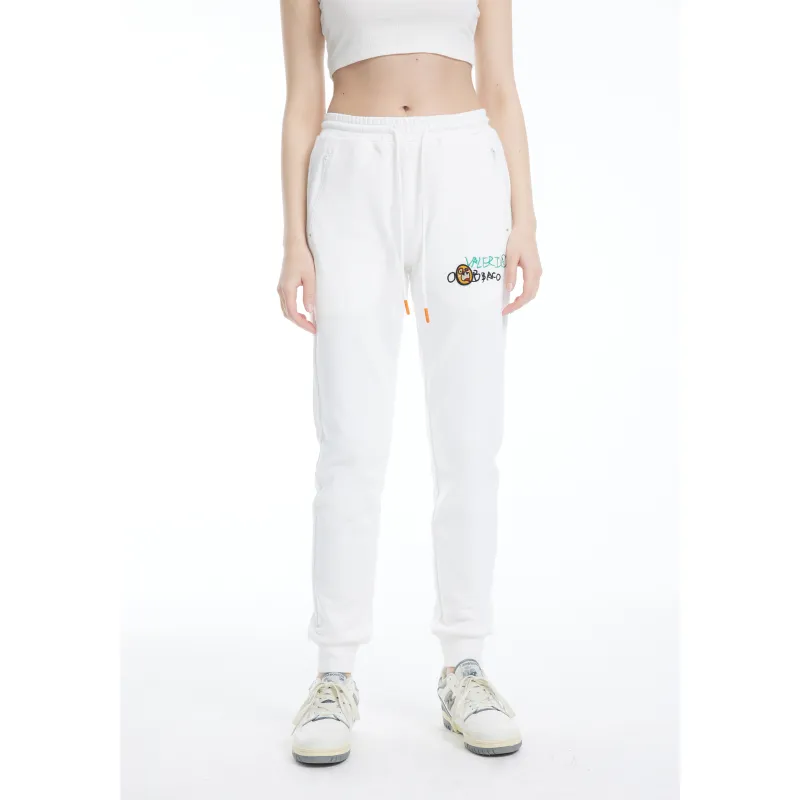 Valeria Obbaco Jogger Sports Pants Women's White-2