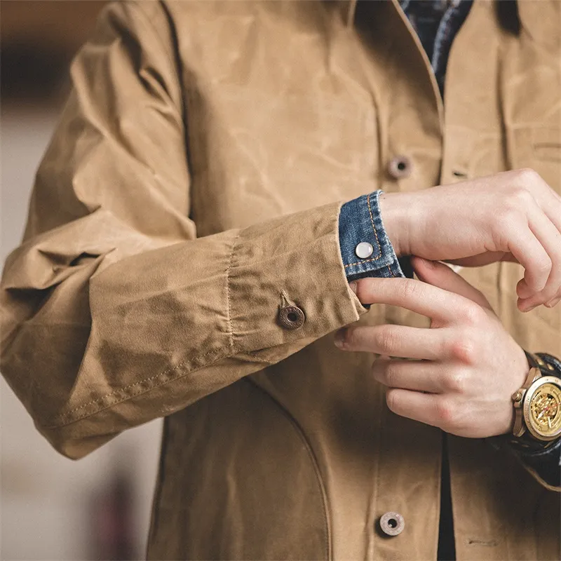 MADEN Jackets Men Khaki-3