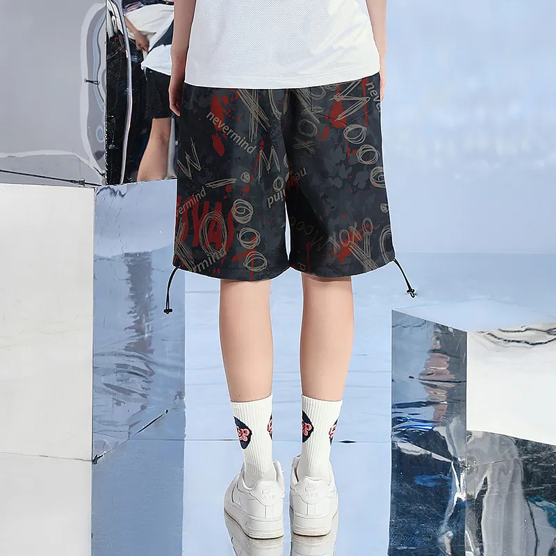 SANSYAS Casual Shorts Unisex Black-6
