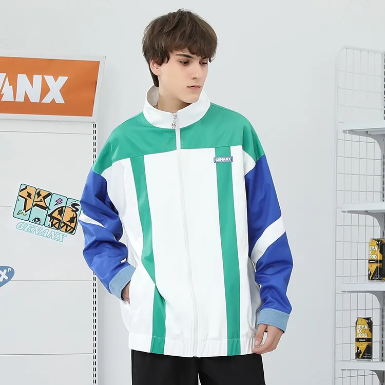 GENANX Loose Fit Jacket Unisex White-3