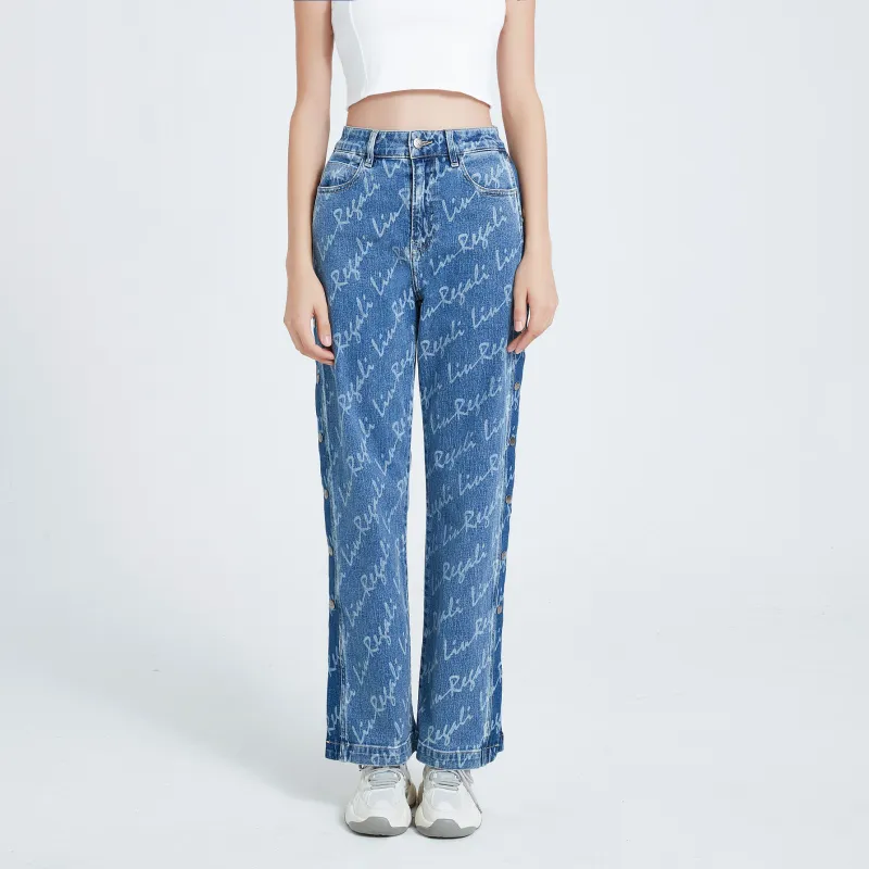 LIUREGALI Jeans Women's Sky Blue-3