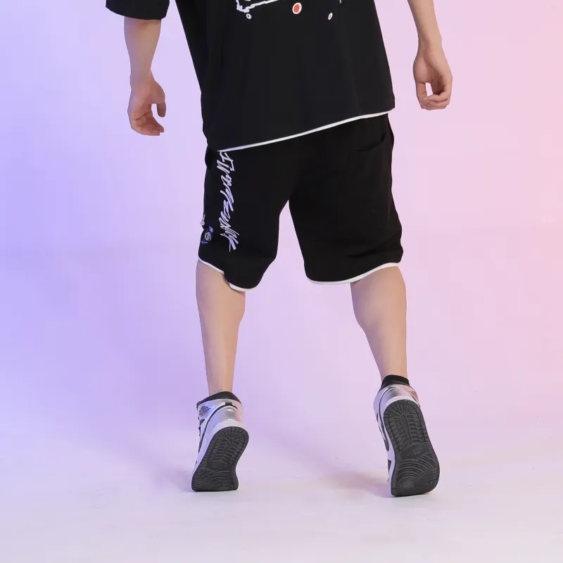 FireMonkey Casual Shorts Unisex Black-3