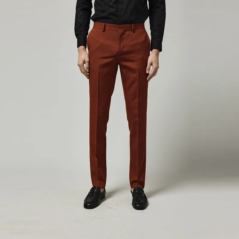 RARE Suit Trousers Men Khaki-3