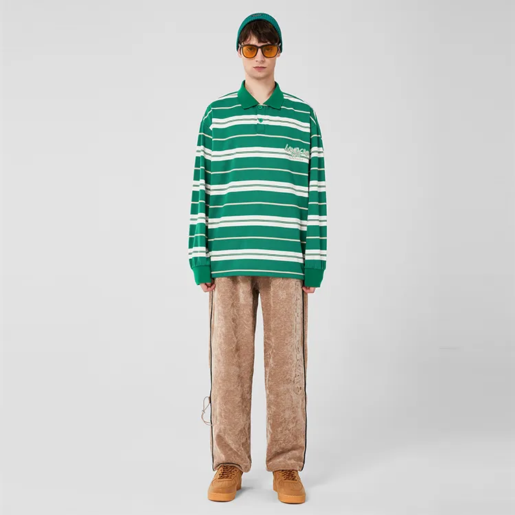 LAMLICKA Polo Shirts Unisex Green-6