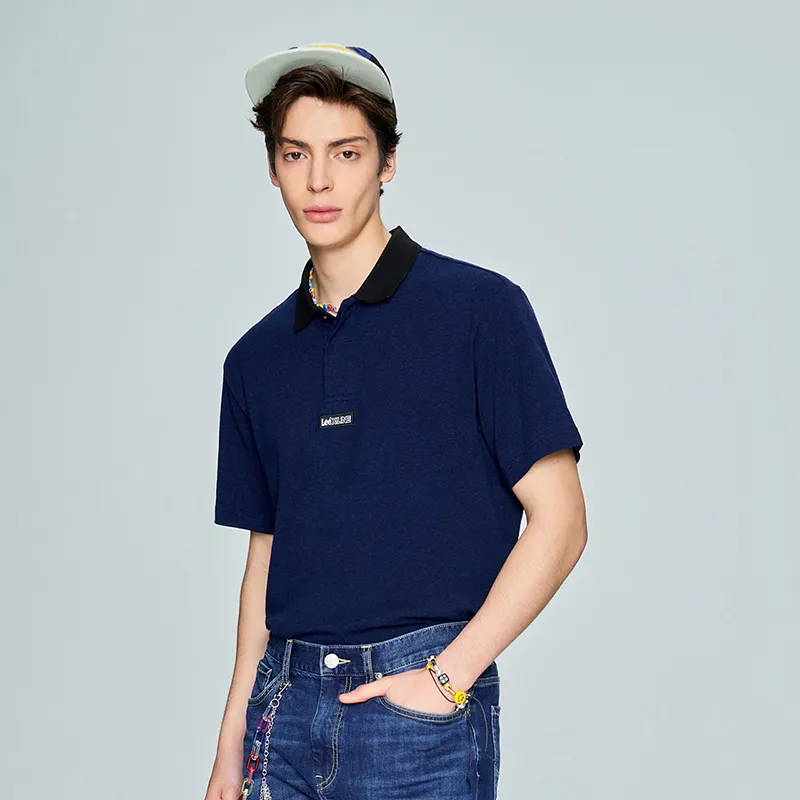 Lee Polo Shirts Men Dark Blue-6