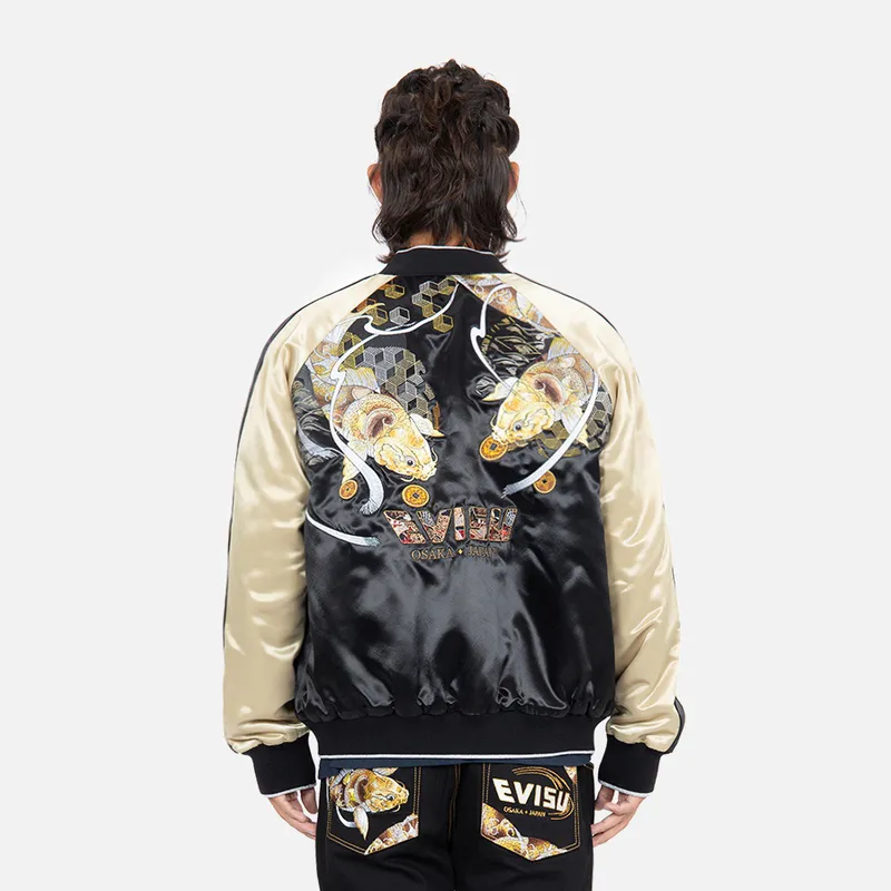 EVISU Baseball Jerseys Men Black-3