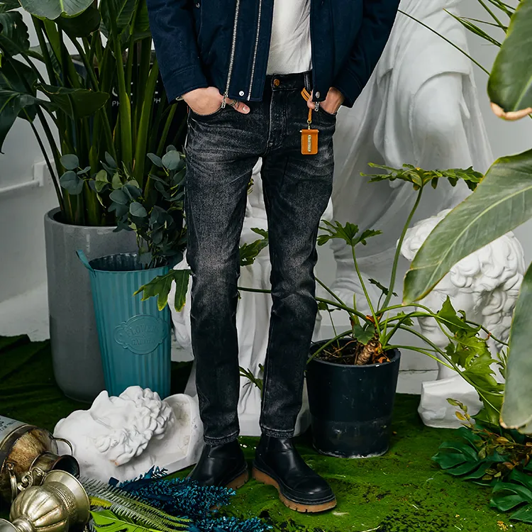 DAVID NAMAN Jeans Men Black-4