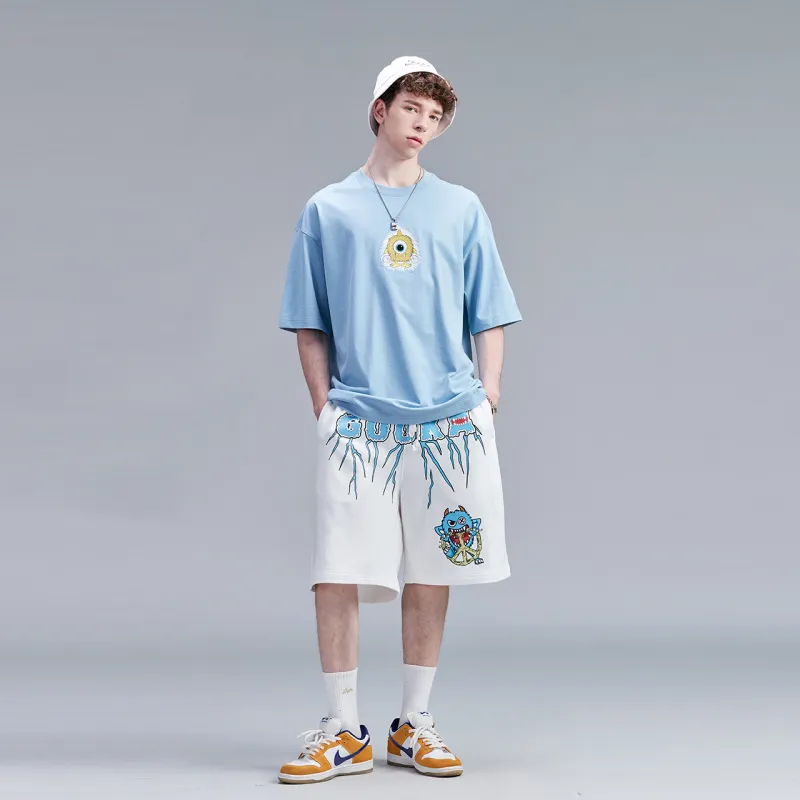 Guuka Casual Shorts Men White-3