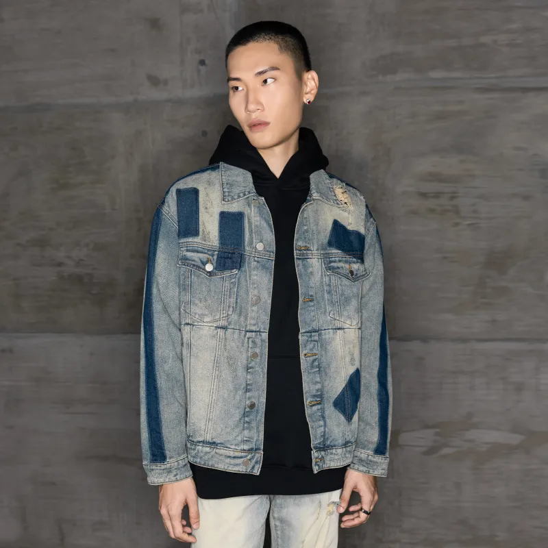 XINYINSU Denim Jacket Spring And Autumn Unisex-7