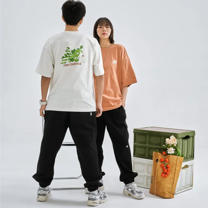 New Balance T Shirt Unisex Orange Red-5