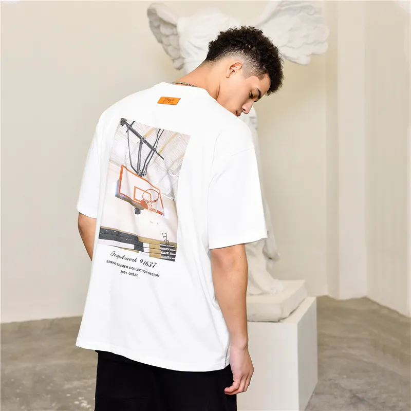 STNW Crew Neck Loose Fit Straight Short Sleeved T Shirt Unisex-6