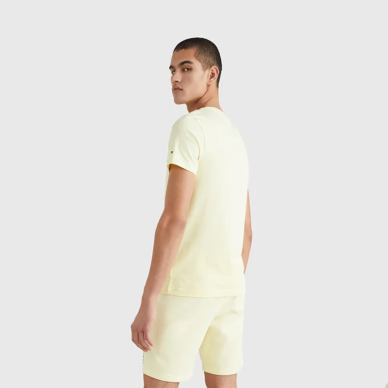 Tommy Hilfiger T Shirts Men Yellow ZHF-3