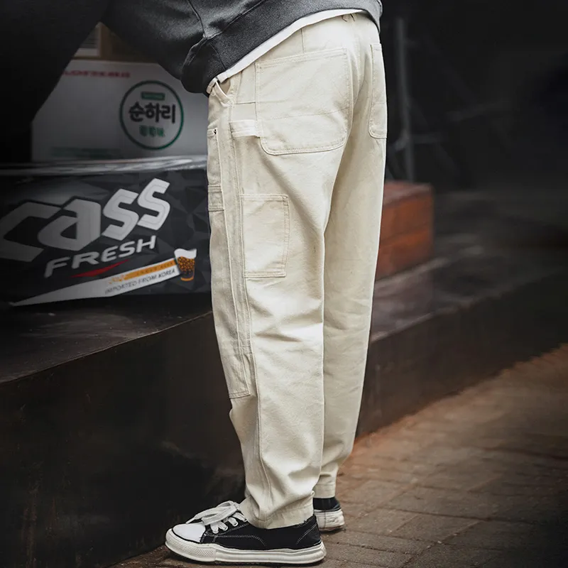 MADEN Jeans Men Ecru-2