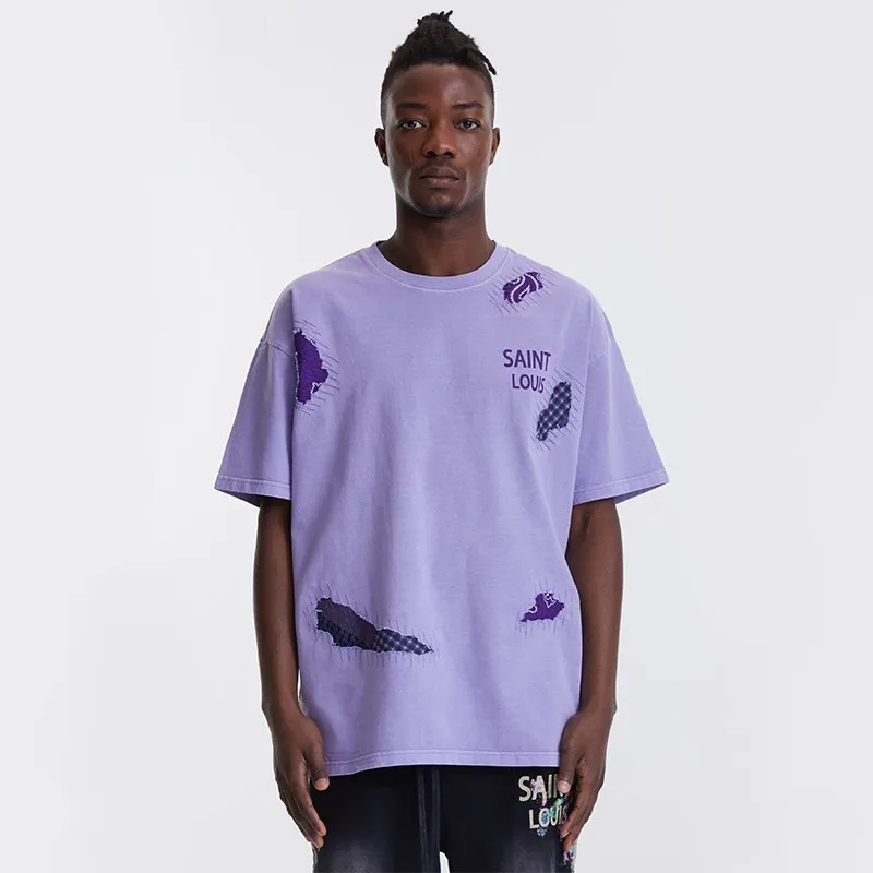 SSSAINT LOUIS T Shirts Unisex Purple-1