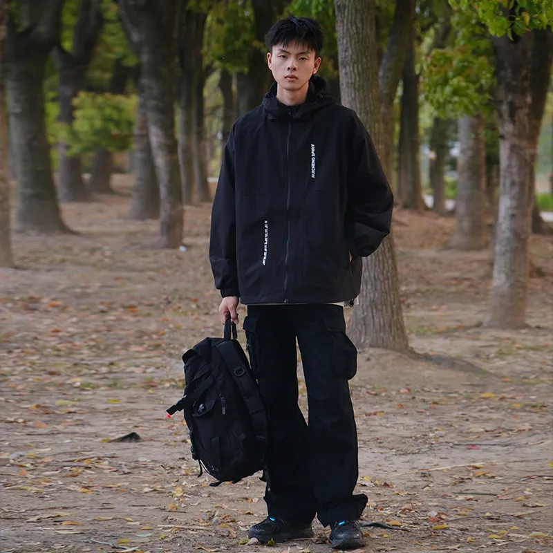 HCHUICHENG Jacket Fleece Lined/Regular Unisex-3