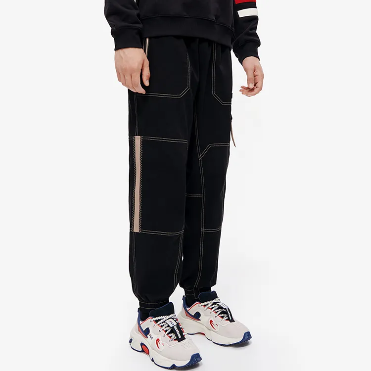 FILA FUSION Casual Pants Men Elegant Black-3
