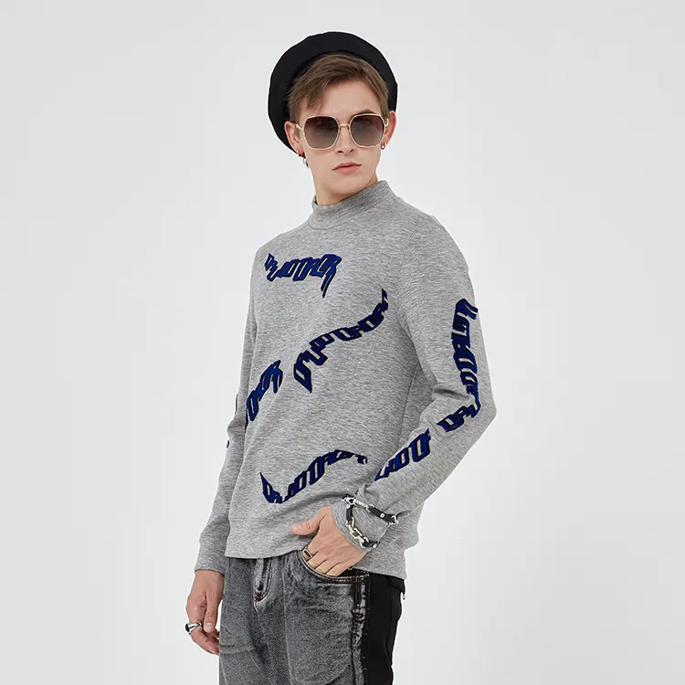 DAVID NAMAN Sweatshirts Men Gray-5