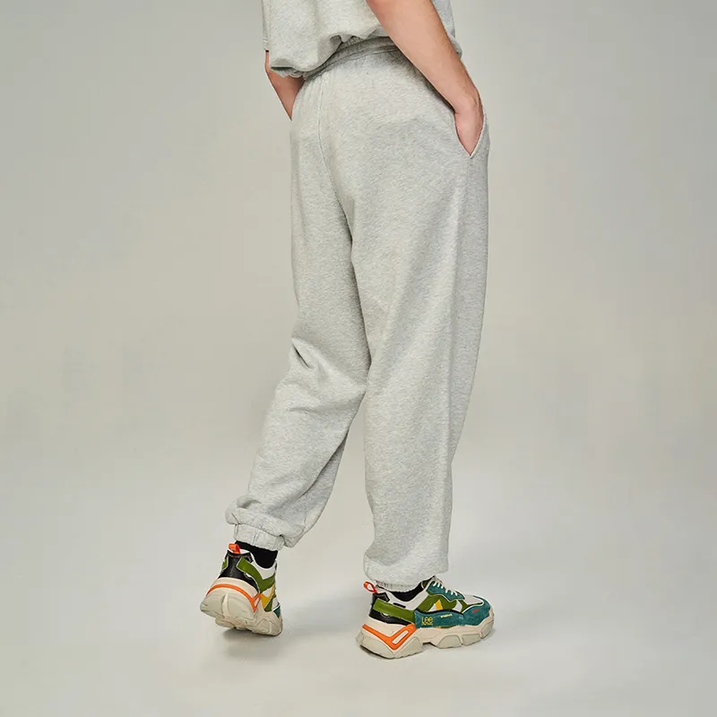 Lee SS23 Knitted Sports Pants Unisex Gray-3