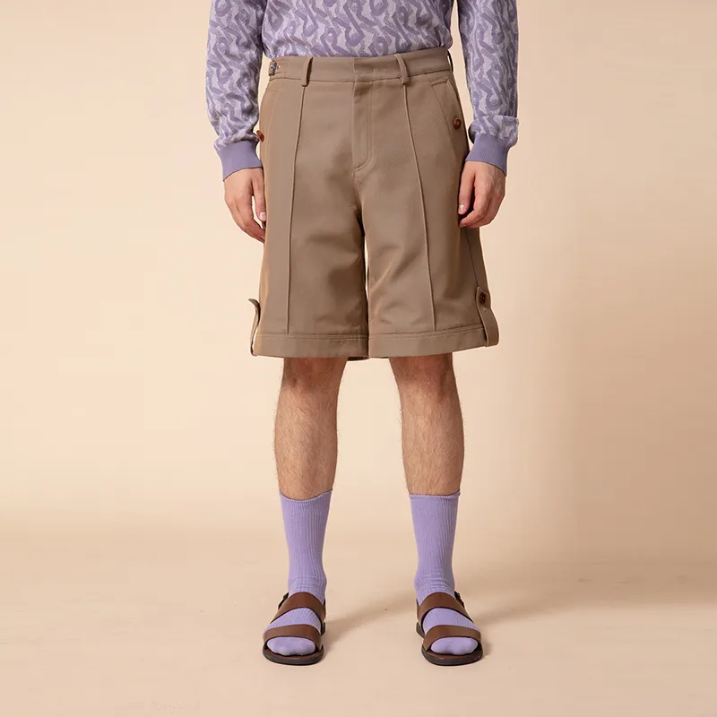 RARE Casual Shorts Men Khaki-2