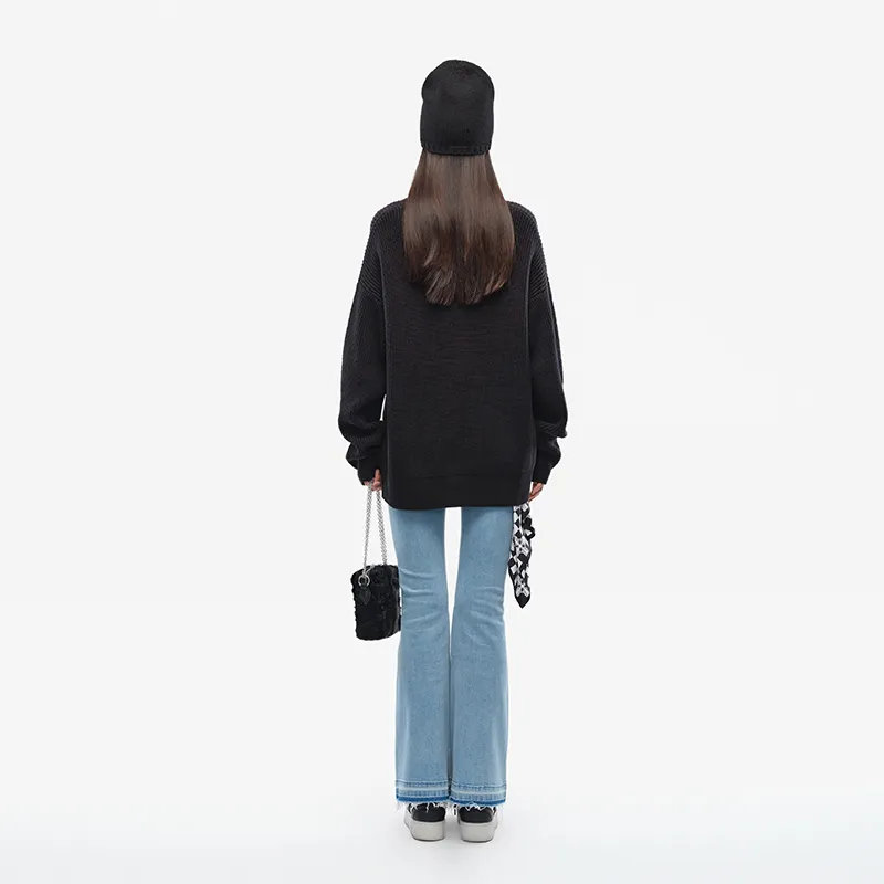 SMFK SMFK X Wonderland Sweatshirt Women's Midnight Black-2