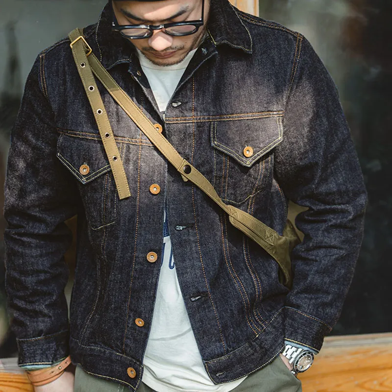 MADEN Denim Jacket Men's Denim Blue-3