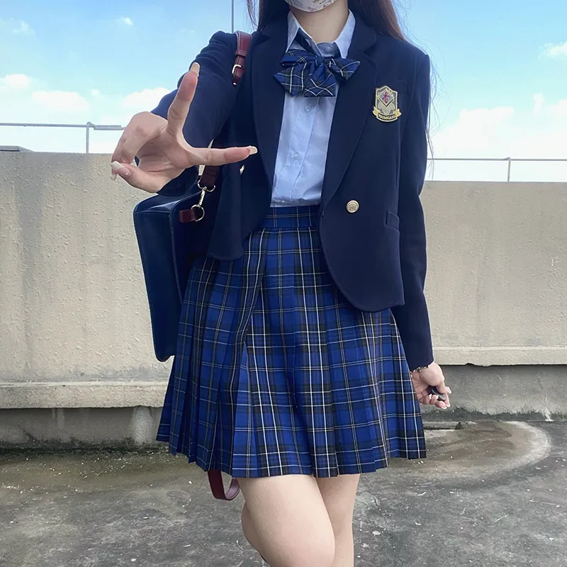 Tokyo Season Casual Short Skirts Women's Green Vine High School Plaid Skirt-47