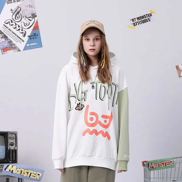 Bt Hooded Loose Fit Regular Sweatshirt Unisex-7