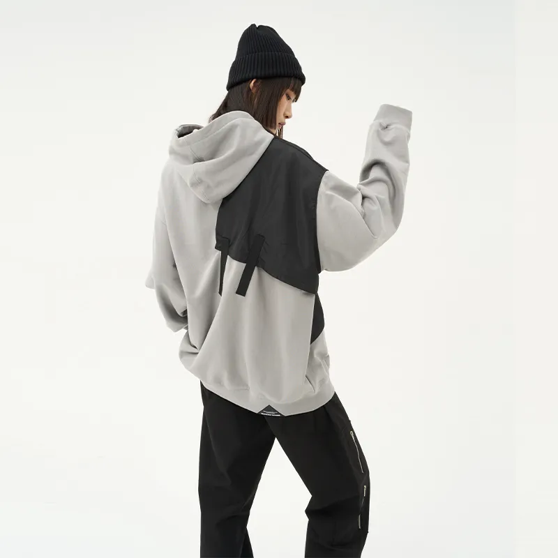 RUNNINWHEEL Hooded Loose Fit Regular Sweatshirt Unisex-8
