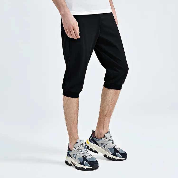 Kappa Knitted Sports Pants Men's Black-3