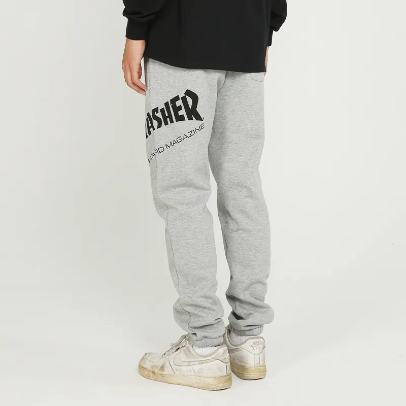 Thrasher Jogger Sweatpants Japan Version Unisex Gray-4