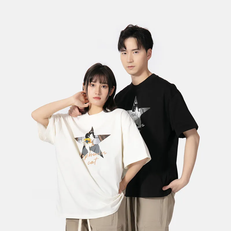 Hepburn Cat T-Shirts Unisex-14