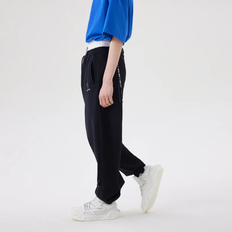 YK&YB Knitted Sweatpants Unisex Black-2