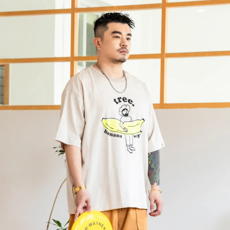 WAYNEXZAVIER T Shirts Men Apricot-6