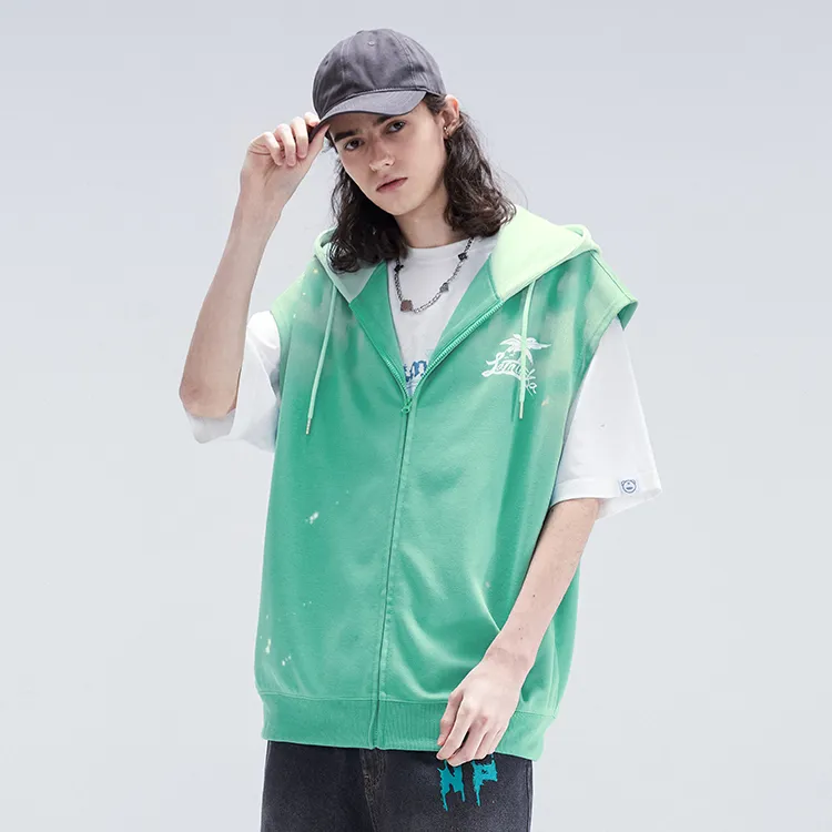 LAMLICKA Vests Unisex Green-6