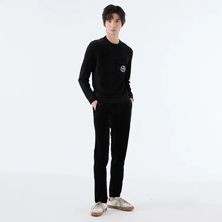 LIU·JO UOMO Straight Casual Pants Men's Black-2