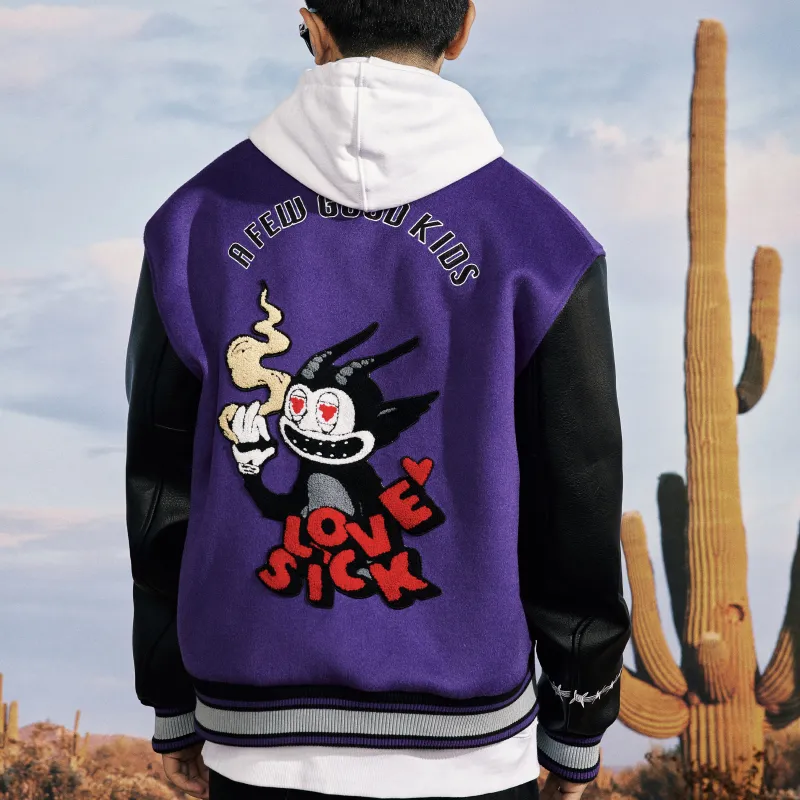 AFGK FW22 Baseball Jacket Spring And Autumn Unisex-2