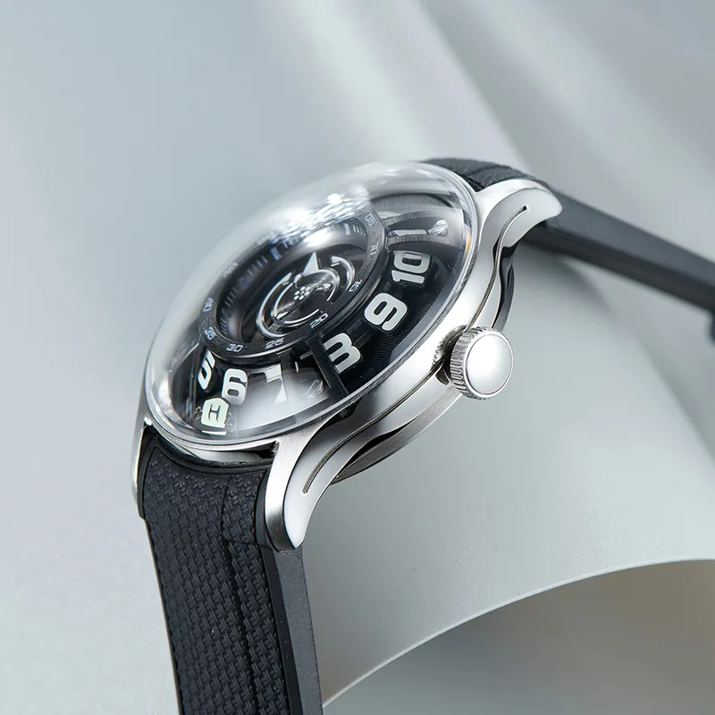 REEF TIGER OBLVLO Collaboration Mechanical Movement Watch Unisex White Dial OBL BLM-16