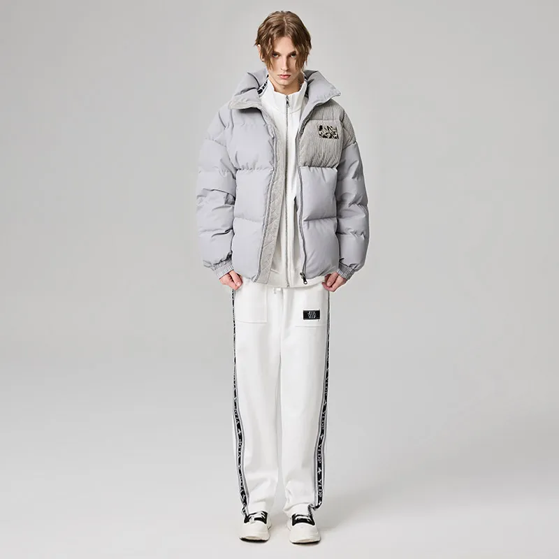 YLDP Down Jackets Unisex Light Gray-2