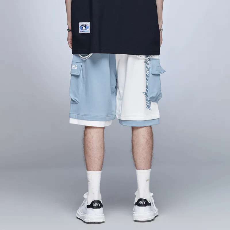 Guuka Casual Shorts Unisex Sky Blue-4