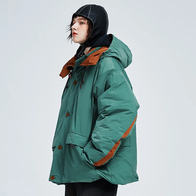 A SQUARE ROOT Puffer Jacket Coat Unisex-3