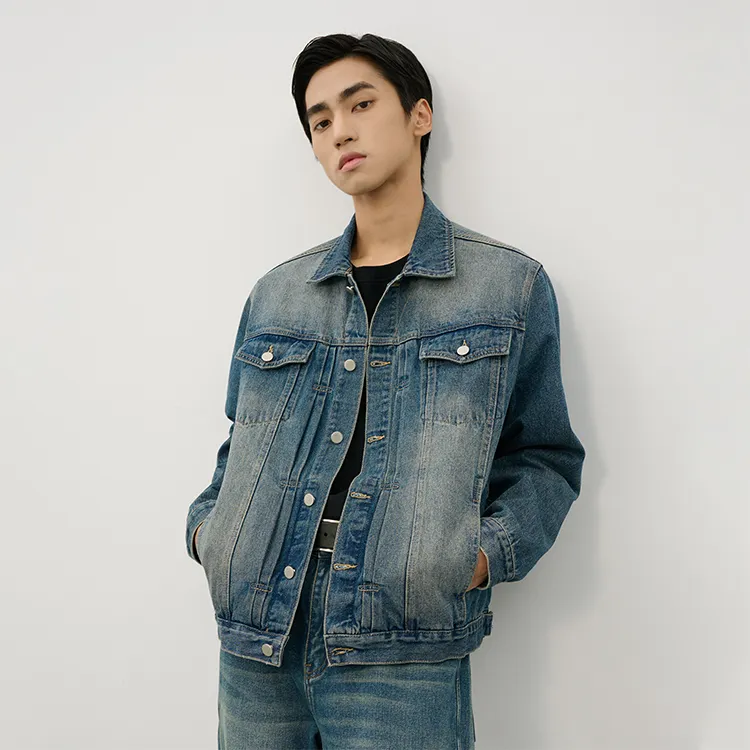 DIMC Denim Jacket Unisex Washed Blue-2
