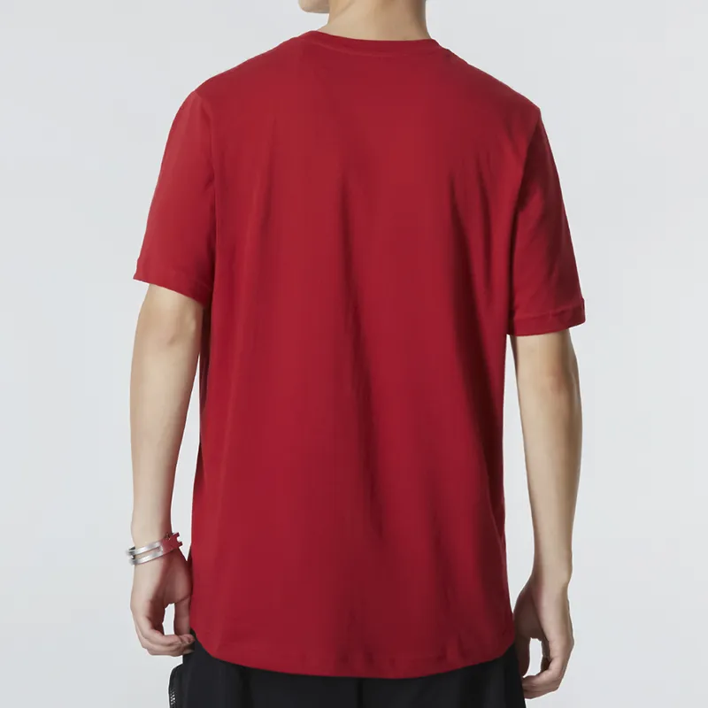 Adidas T Shirts Men Burgundy-3
