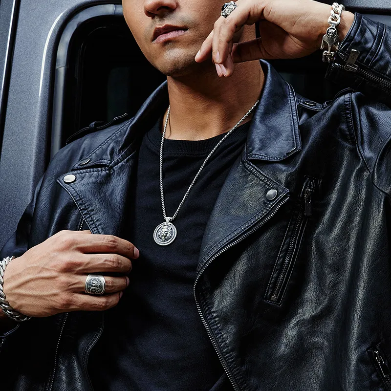 IDEAGEMER Necklaces Men-5