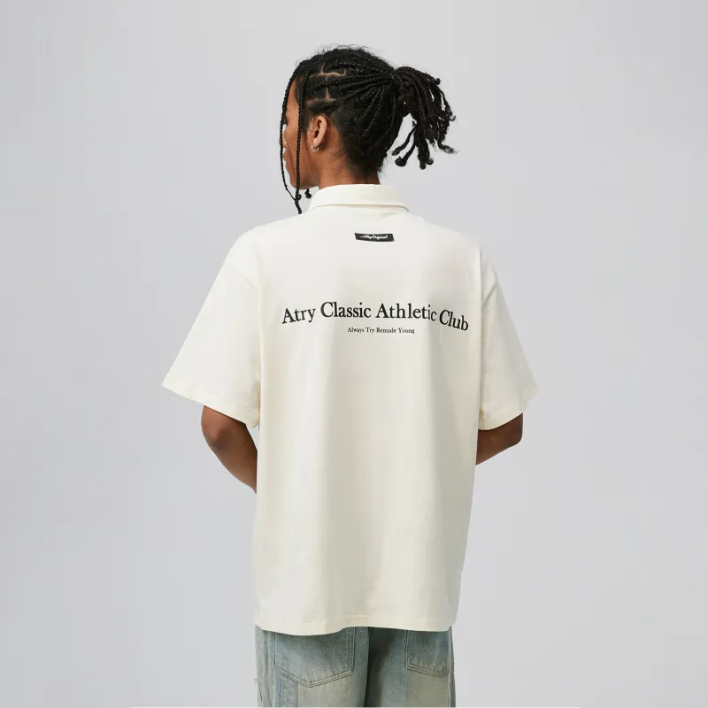 Atry Alphabet Slogan Series Polo Shirts Unisex-4